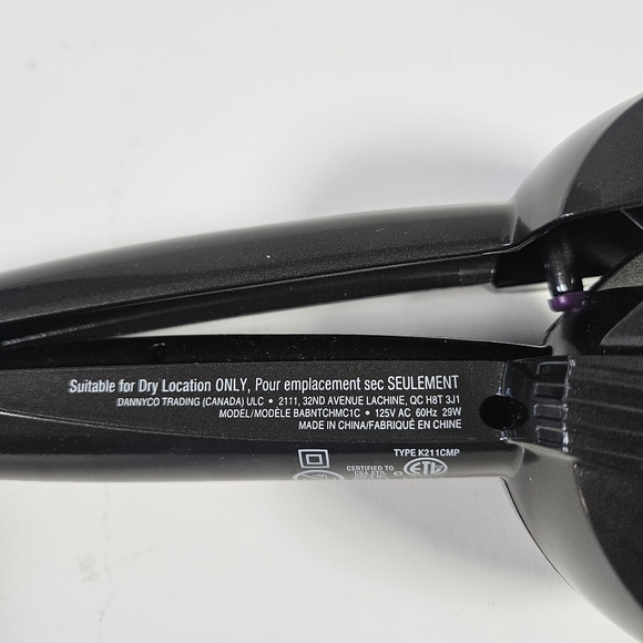 BaByliss PRO Nano Titanium Professional Curl Machine Model BABNTCHMC1C - Picture 7 of 8